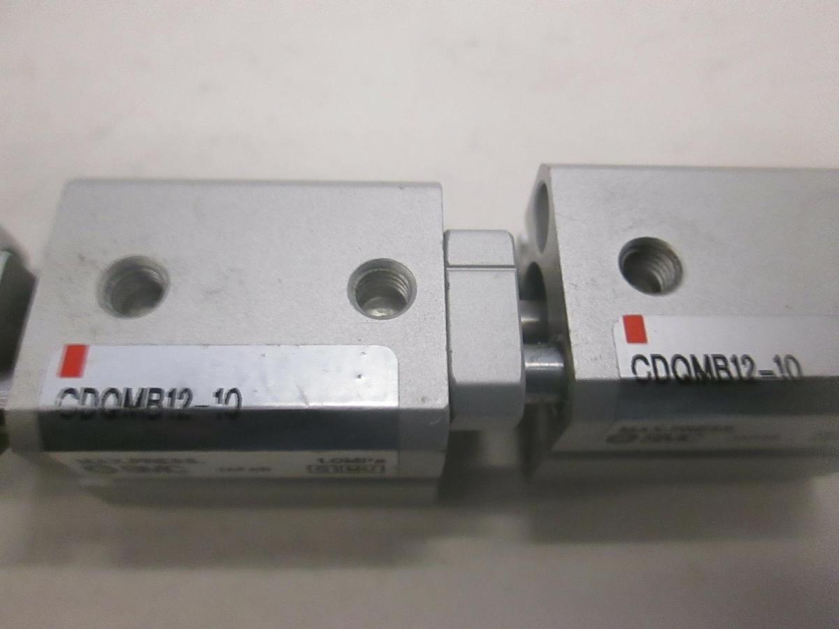 Used SMC, Compact Cylinder, CDQMB16-10 (1) and CDQMB12-10 (2), Used