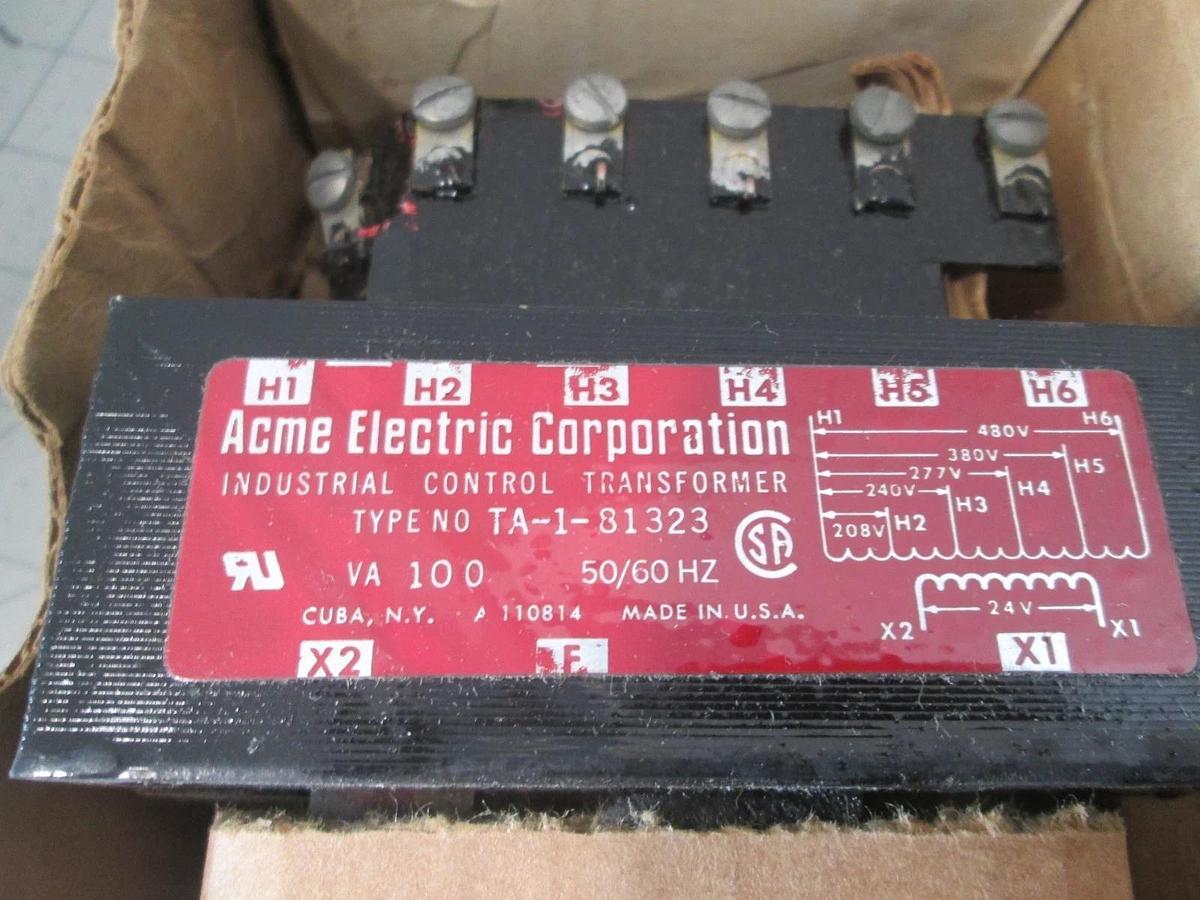 Used ACME Transformer, TA-1-81323, Power Transformer, 24V, 100VA, New