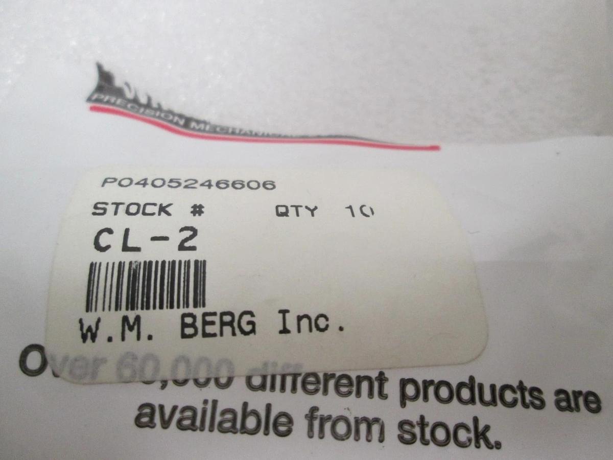 Berg, CL-2, 215-172, New, Lot of 20