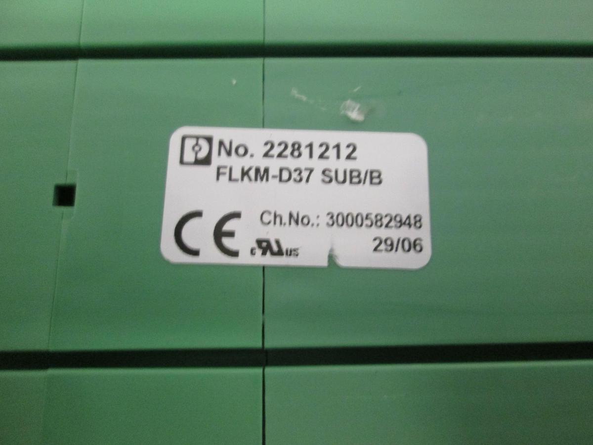 Used Phoenix Contact, Terminal Block Module, FLKM-D37 Sub/B, Used