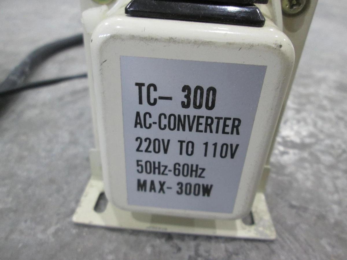 Used TC-300, AC Converter, 220V to 110V, w/ Cables, Used