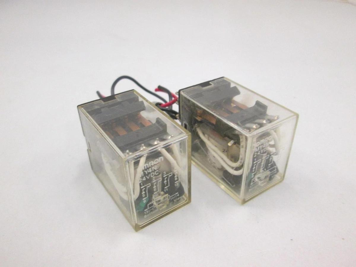 Used Omron, MY4N, Relay, 24VDC, Used, Lot of 2