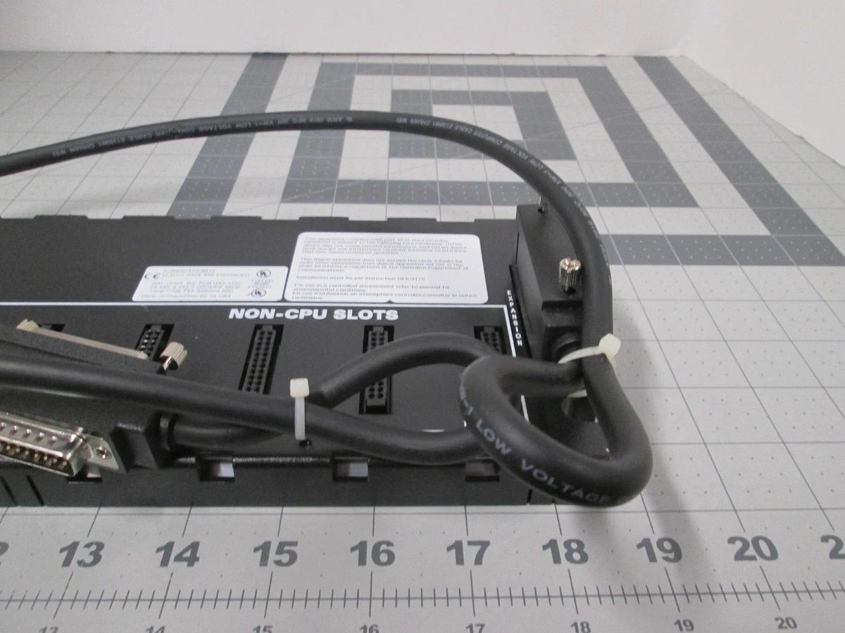 Used GE Fanuc, IC693CHS391L, 10 Slot Baseplate Expansion Module Enhanced w/Cable,Used