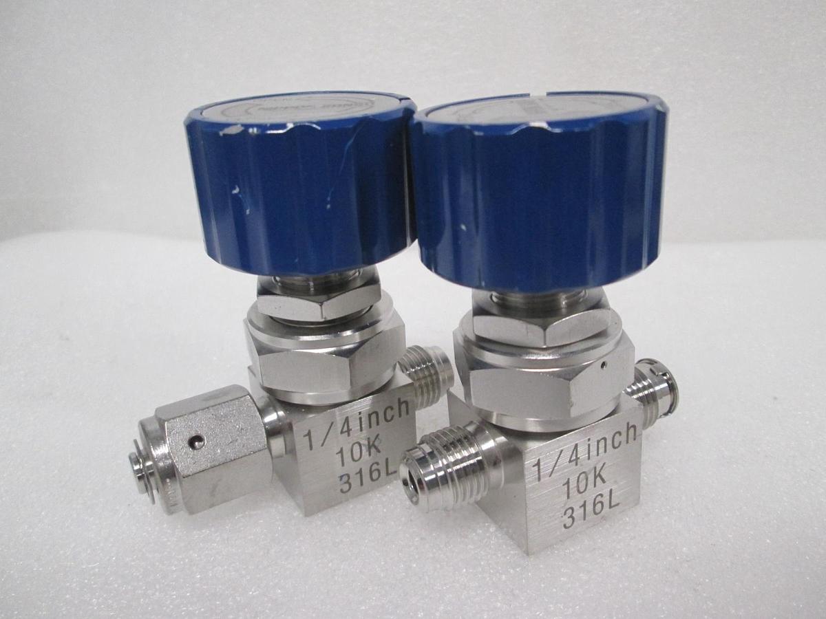 Used Nippon Sanso, 10K 316L SCG, 1/4" Valve, Used, Lot of 2