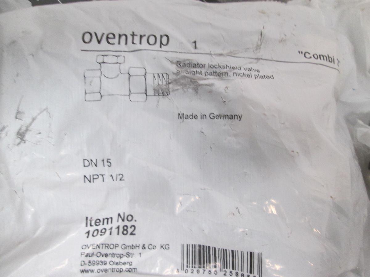 Oventrop, 1091182 Combi 2 Radiator Lockshield Valve 1/2" NPT Lot of 6