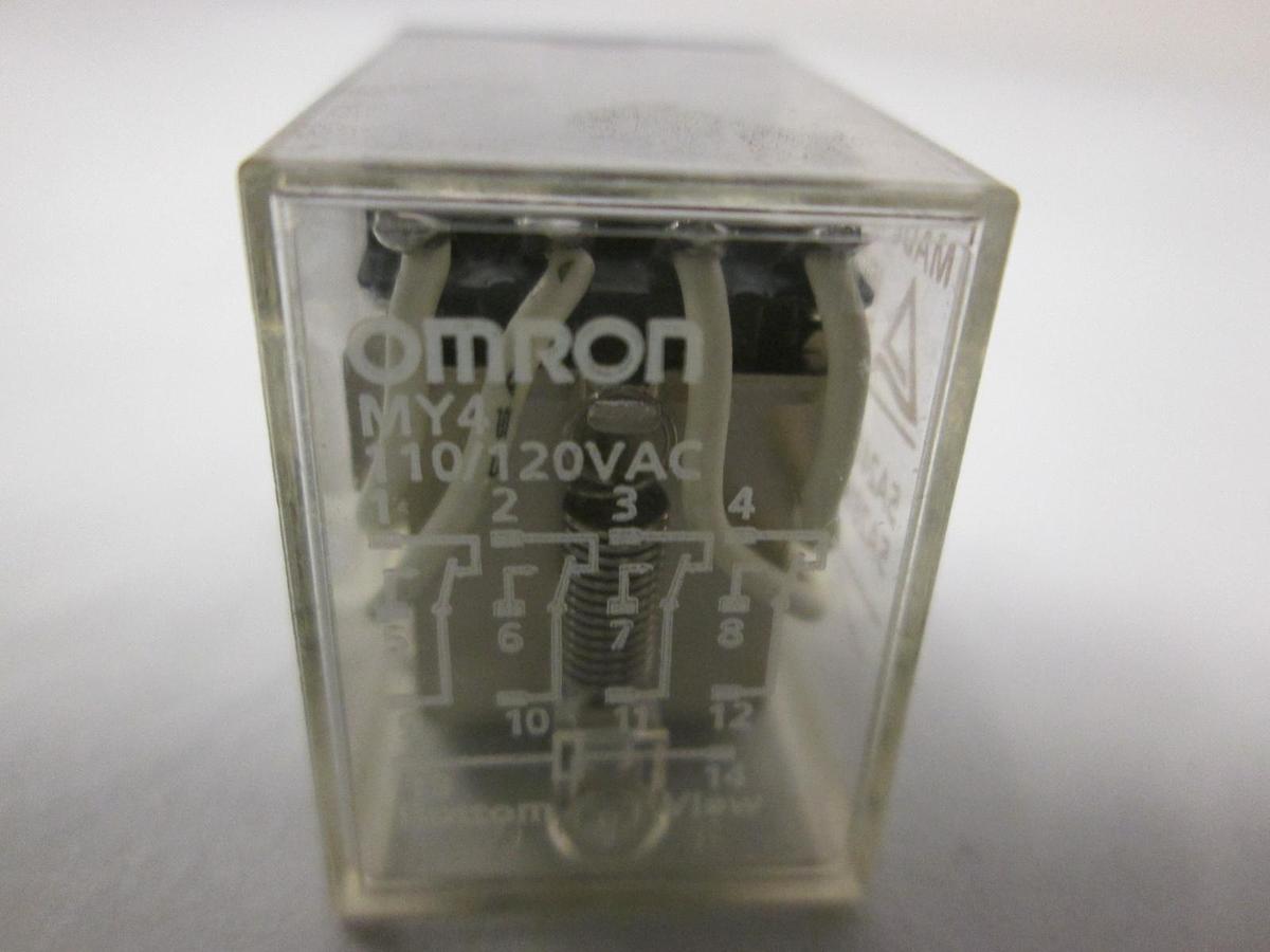 Used Omron, MY4, Relay, 110/120VAC, Used