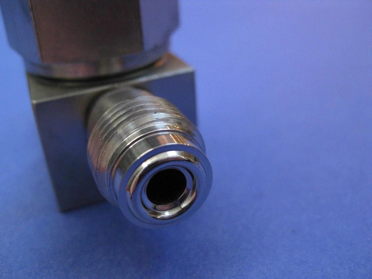 Used Nupro SS-4BK-1C-337 Bellows Sealed Valve, 1/4" MVCR x 1/4" FVCR, NC, Used