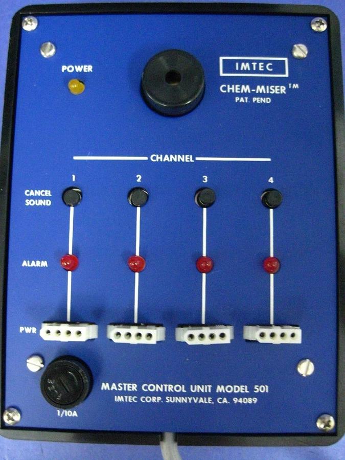Used IMTEC Acculine Chem-Miser MCU Master Control Unit Model 501, 20-00-0400, Used