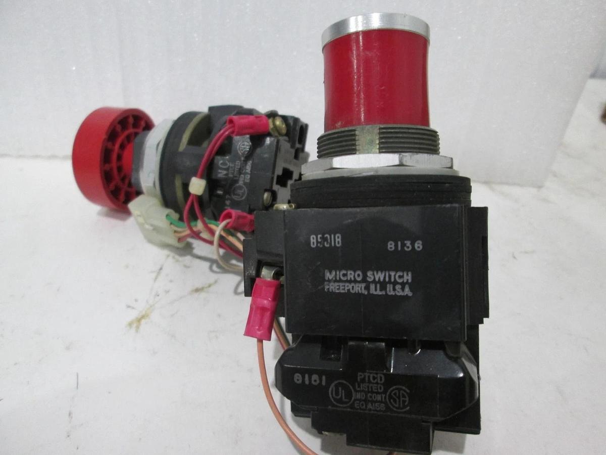 Used Microswitch Pushbutton Assy, PTH3101, Used