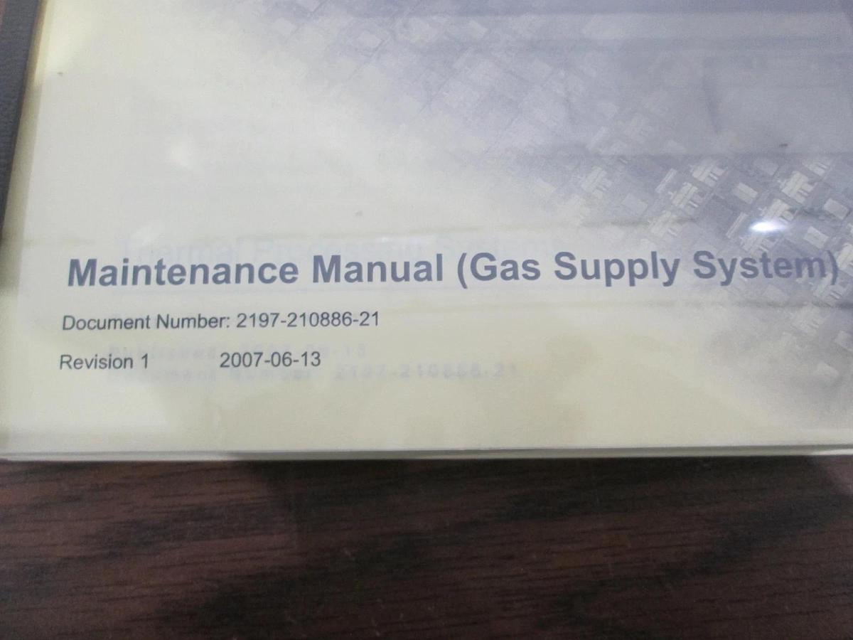Used TEL Tokyo Electron, ALPHA-8SE/ATP/ATPf, Maintenance Manual (Gas Supply), New