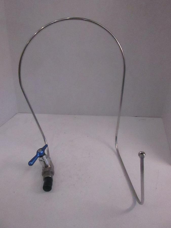 Used Cylinder Lead Pigtail for High Purity Gas Panel w/ CGA 590 Semi-Gas Praxair