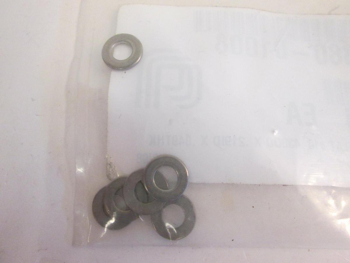 Used AMAT 3880-01008 Flat Washer .438OD x .219ID x .049THK, Lot of 6