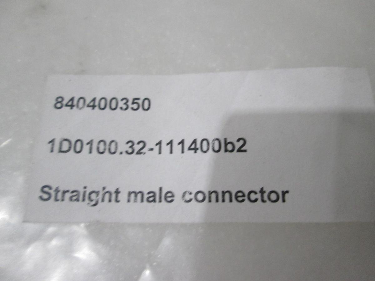 Used EM-Technik GMBH, 1D0100.32-111400b2, Straight Male Connector, New