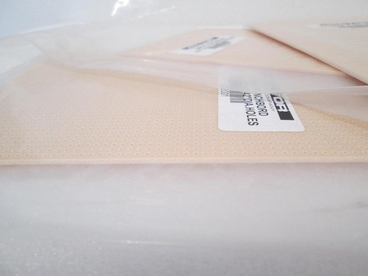 Used Vector, 64P44 Punchboard, 4.5" x 6.5"/0.042" DIA Holes, New Lot of 3