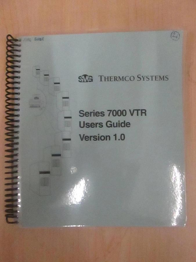 Used VTR SVG Series 7000 VTR User Guide Version 1.0, Used