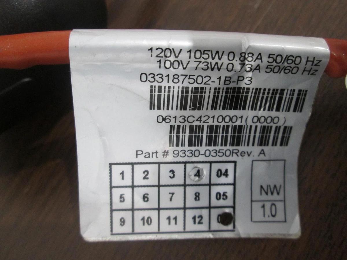 Used MKS, HPS Division, 9330-0350, Heater Jacket, 120V, 105W, .88A, 50/60Hz, Used