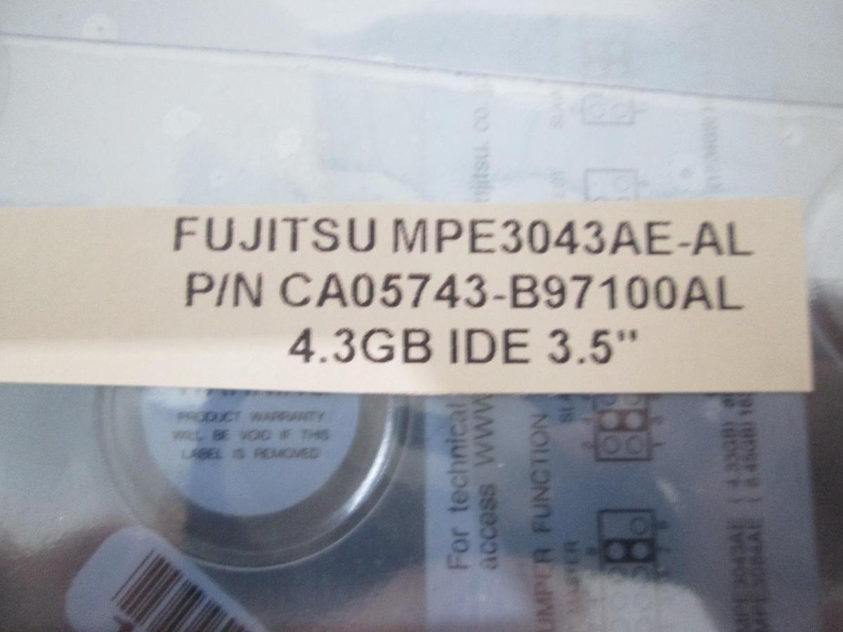 Used Fujitsu Limited, MPE3043AE, Hard Drive, Used