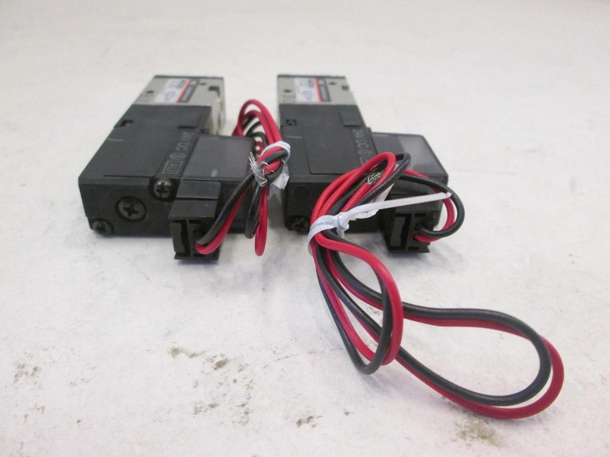 Used SMC, Solenoid Valve, NVZ312, 20-100PSI, .15-.7MPa, Used, Lot of 2