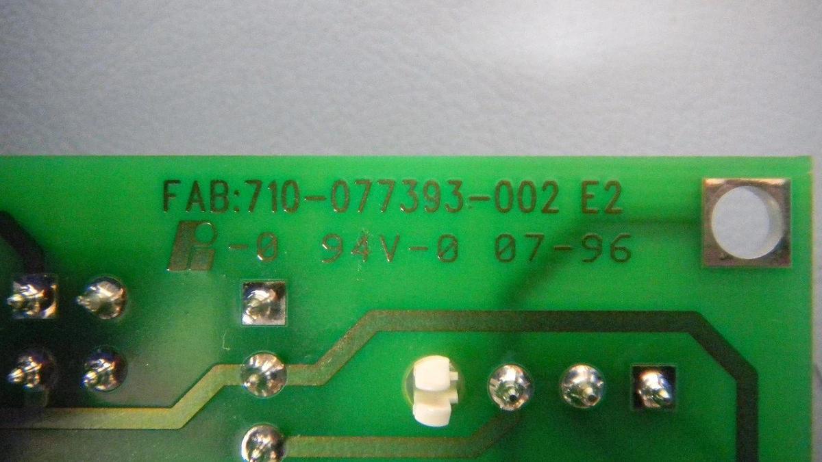 Used Lam Research 810-077393-002 Rev E2, Chamber Inter., PCB, Working When Removed
