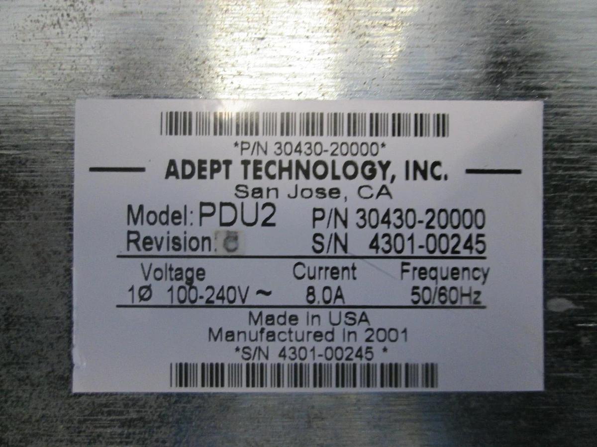 Used Adept Technology, Power Distribution Unit, PDU2, Used