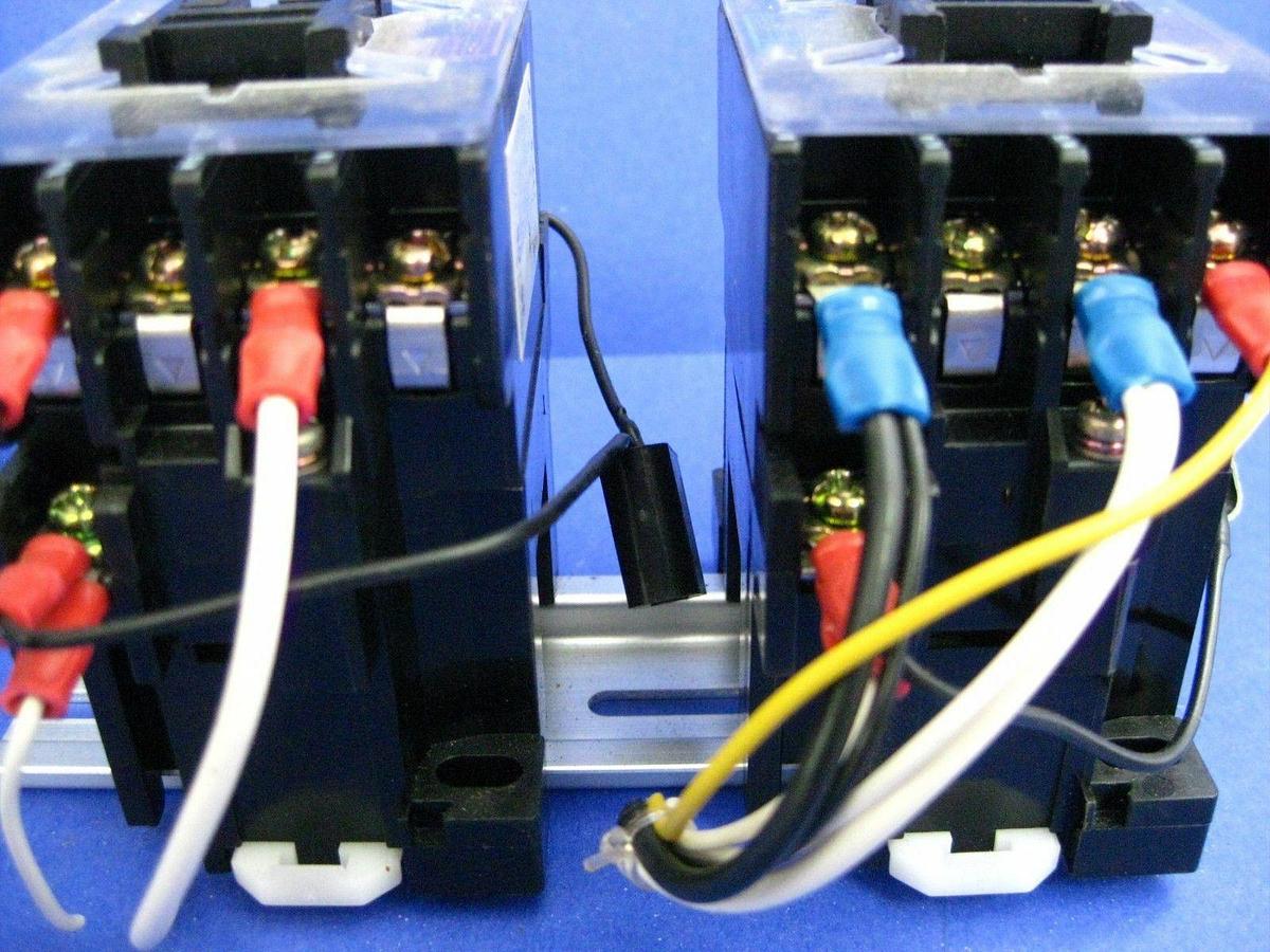 Used Mitsubishi S-K11 Magnetic Contactor, 100VAC Coil, Lot of 4, Used