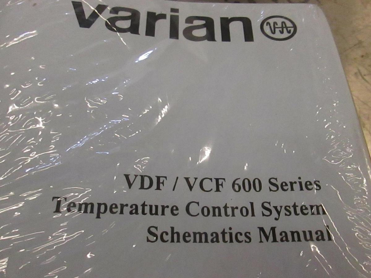 Varian VDF/VCF 600 Series Temperature Control System Schematics Manual, New