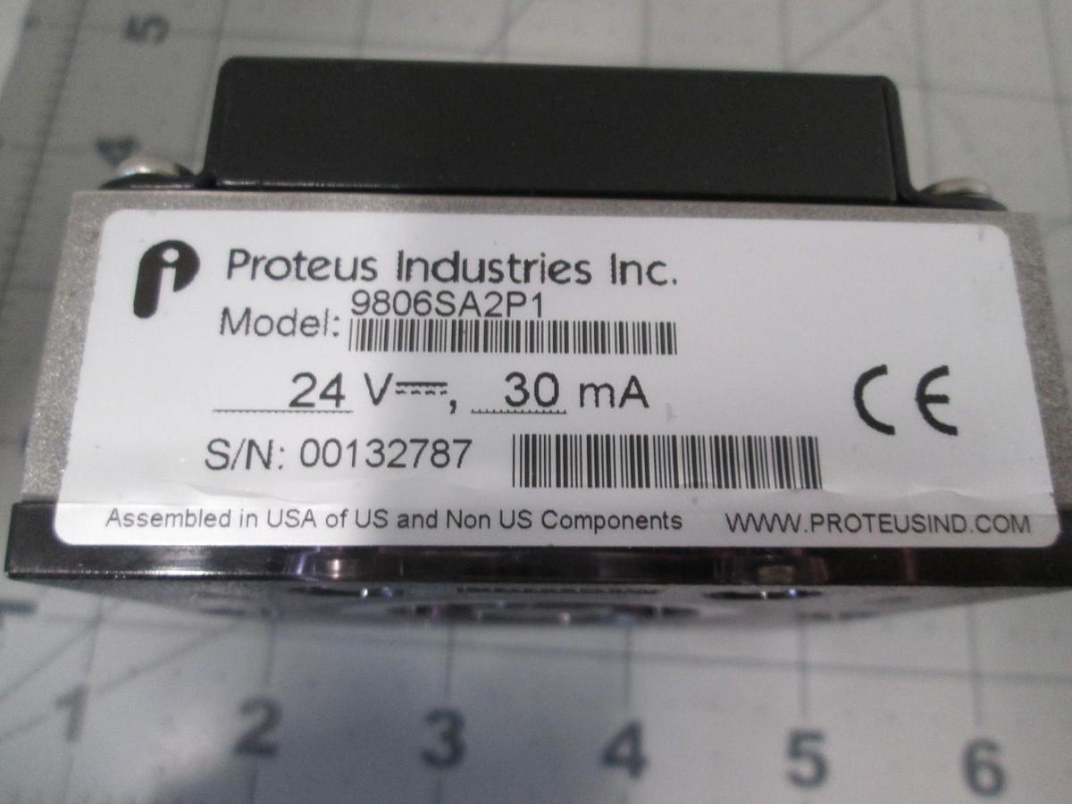 Proteus, Model 9806SA2P1, Fluid Flow Switch, 24V, 30mA, New