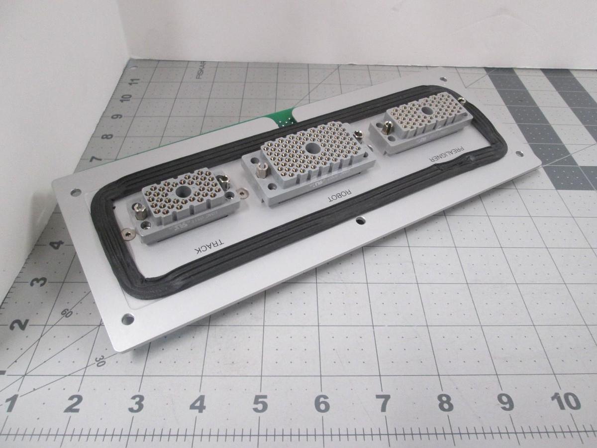 Used Genmark Automation, 950222011 w/ PCB, Breakout Bulkhead Panel, Brushless, New