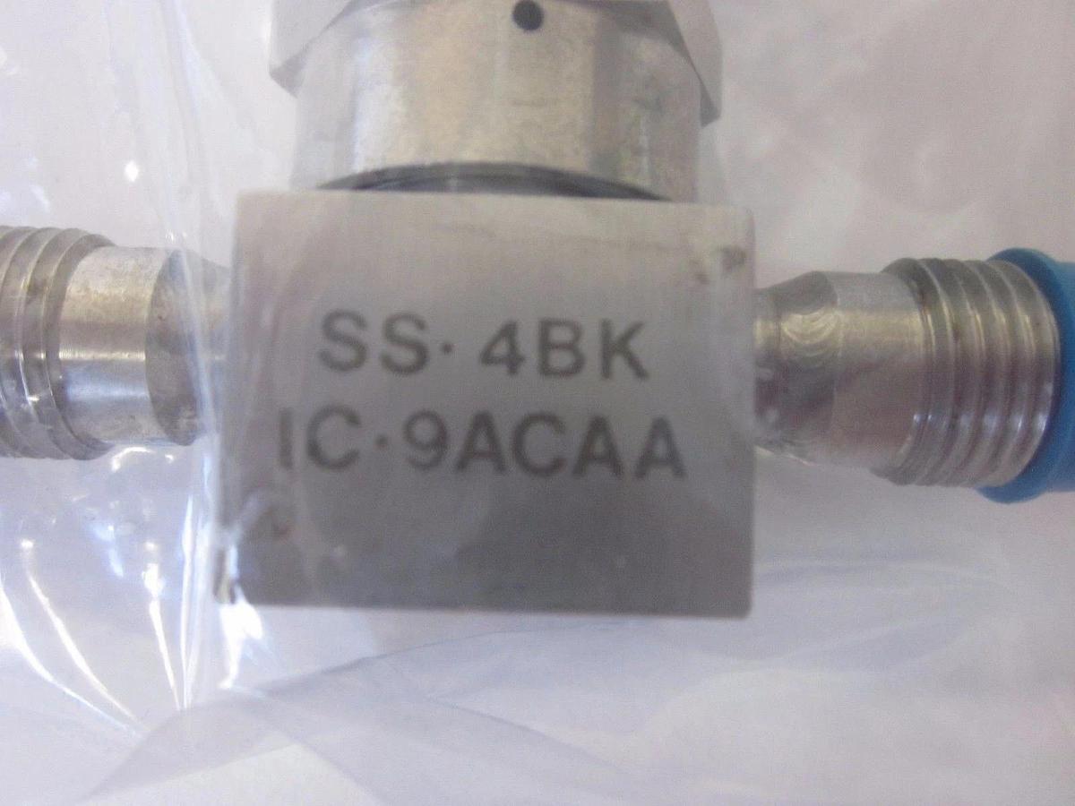 Used Nupro SS-4BK-1C-9ACAA Bellows Sealed Valve w/ NC Actuator,1/4"MVCR - Used