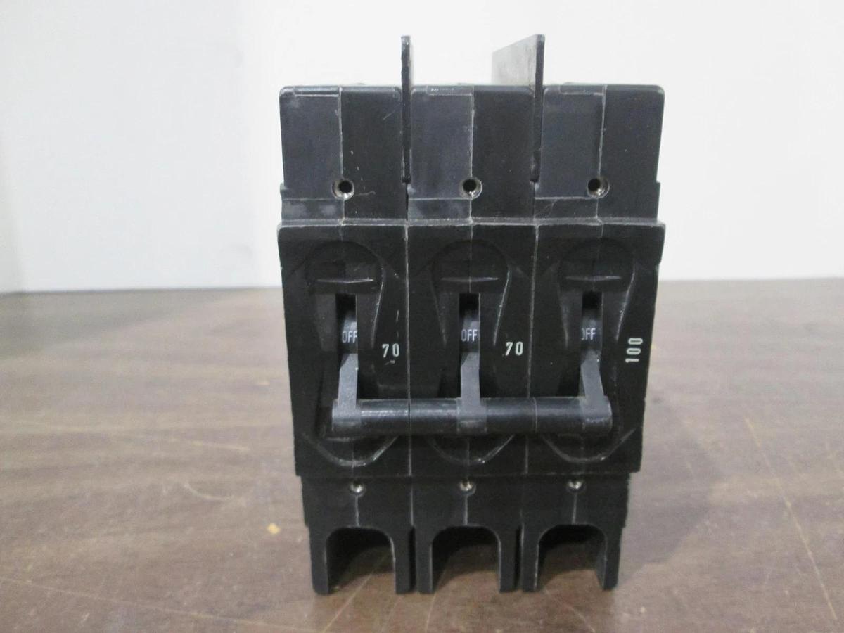 Used Airpax, 19-3-8625-21, 3 Pole Circuit Breaker 70/70/100, 50/60Hz, Used