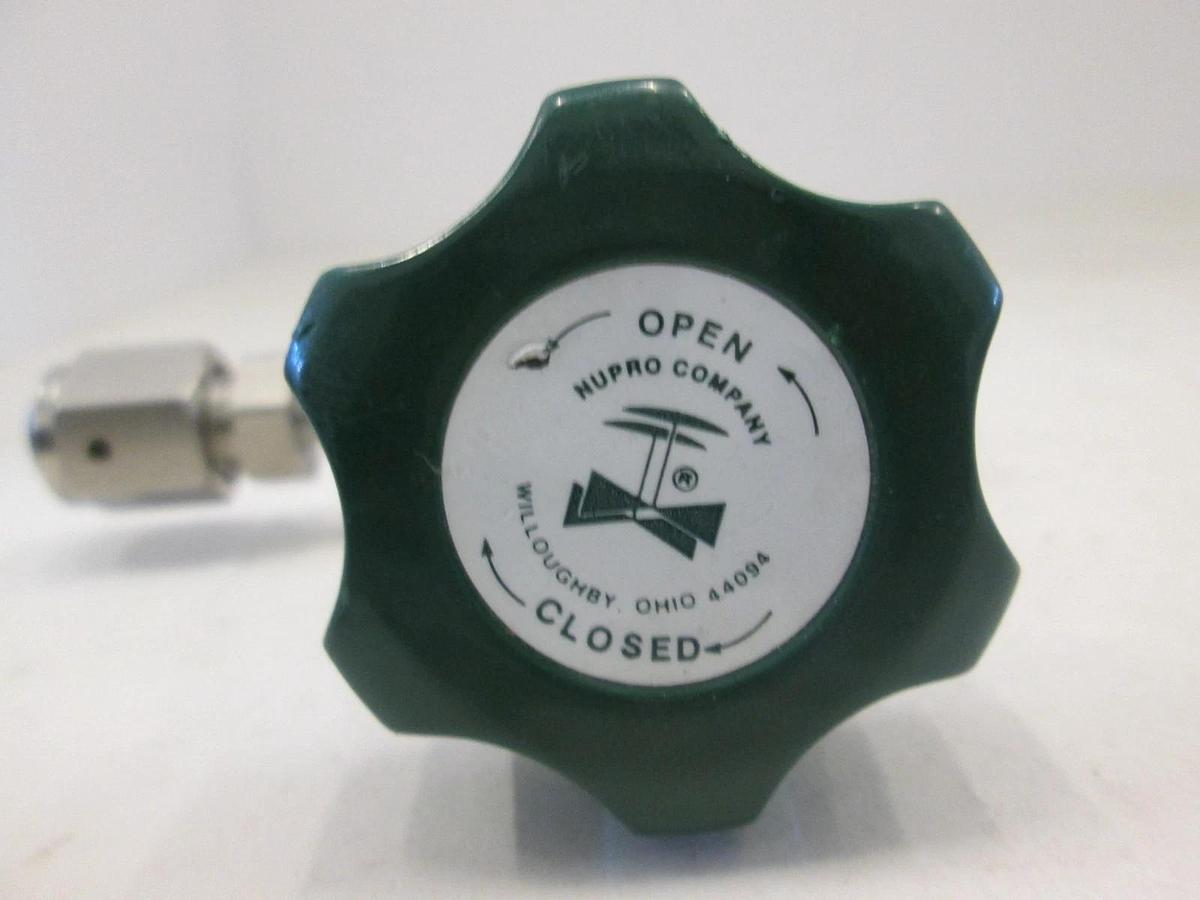 Used Nupro, 6LV-DSBW4-PX, High Purity Sealved Valve w/ 90 Deg Elbow, Used