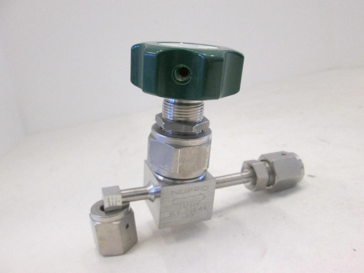 Used Nupro, 6LV-DSBW4-PX, High Purity Sealved Valve w/ 90 Deg Elbow, Used