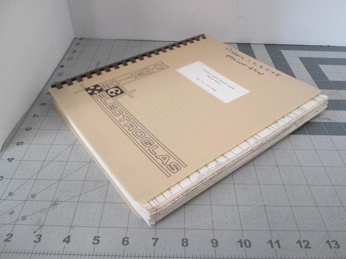Used Electroglas, Automatic Wafer Probing System Drawing Manual, Used
