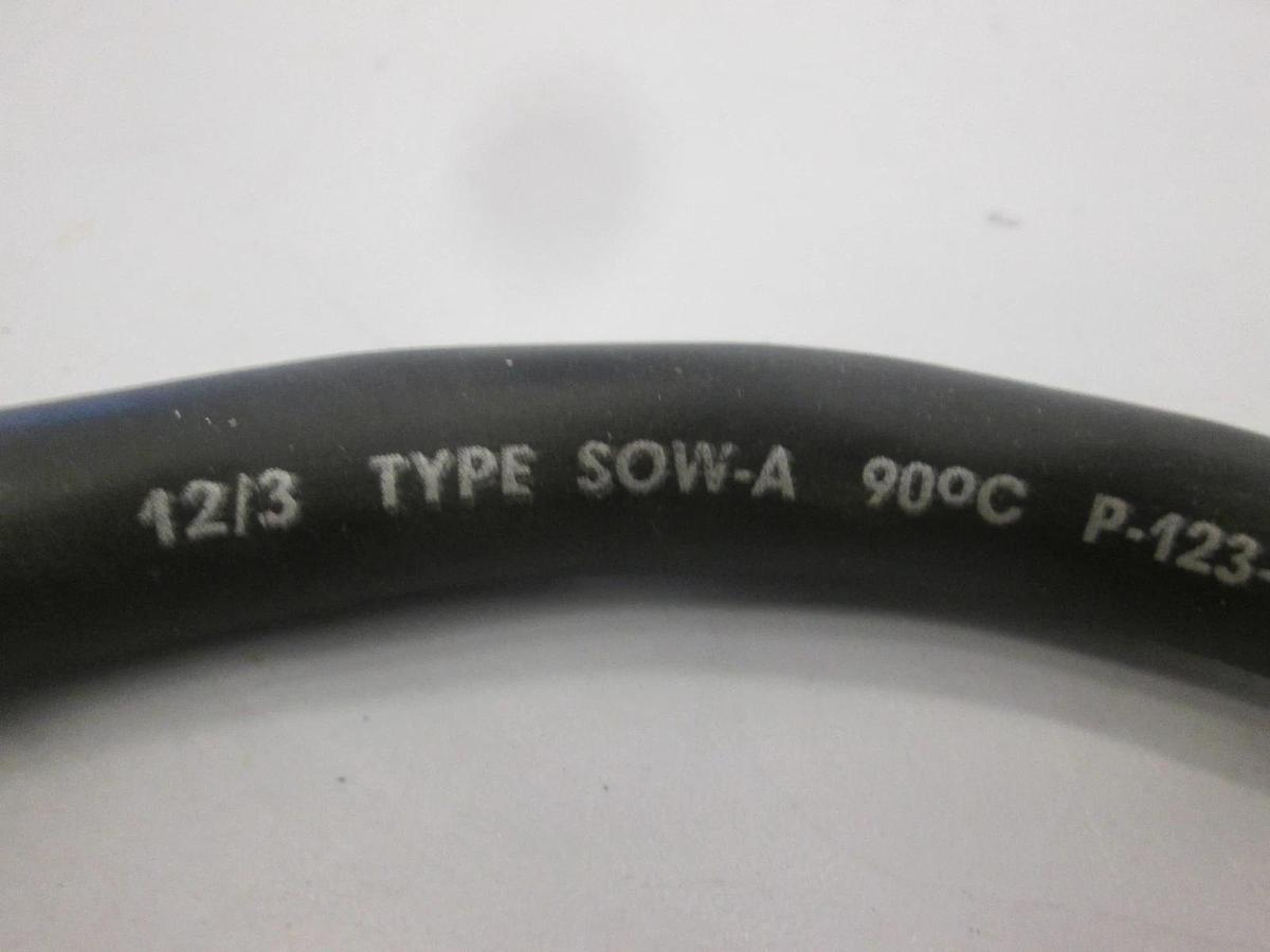 Used Carol, P-123-70-MSHA, Type SOW-A, 12/3, Power Cord Cable, 27", Used