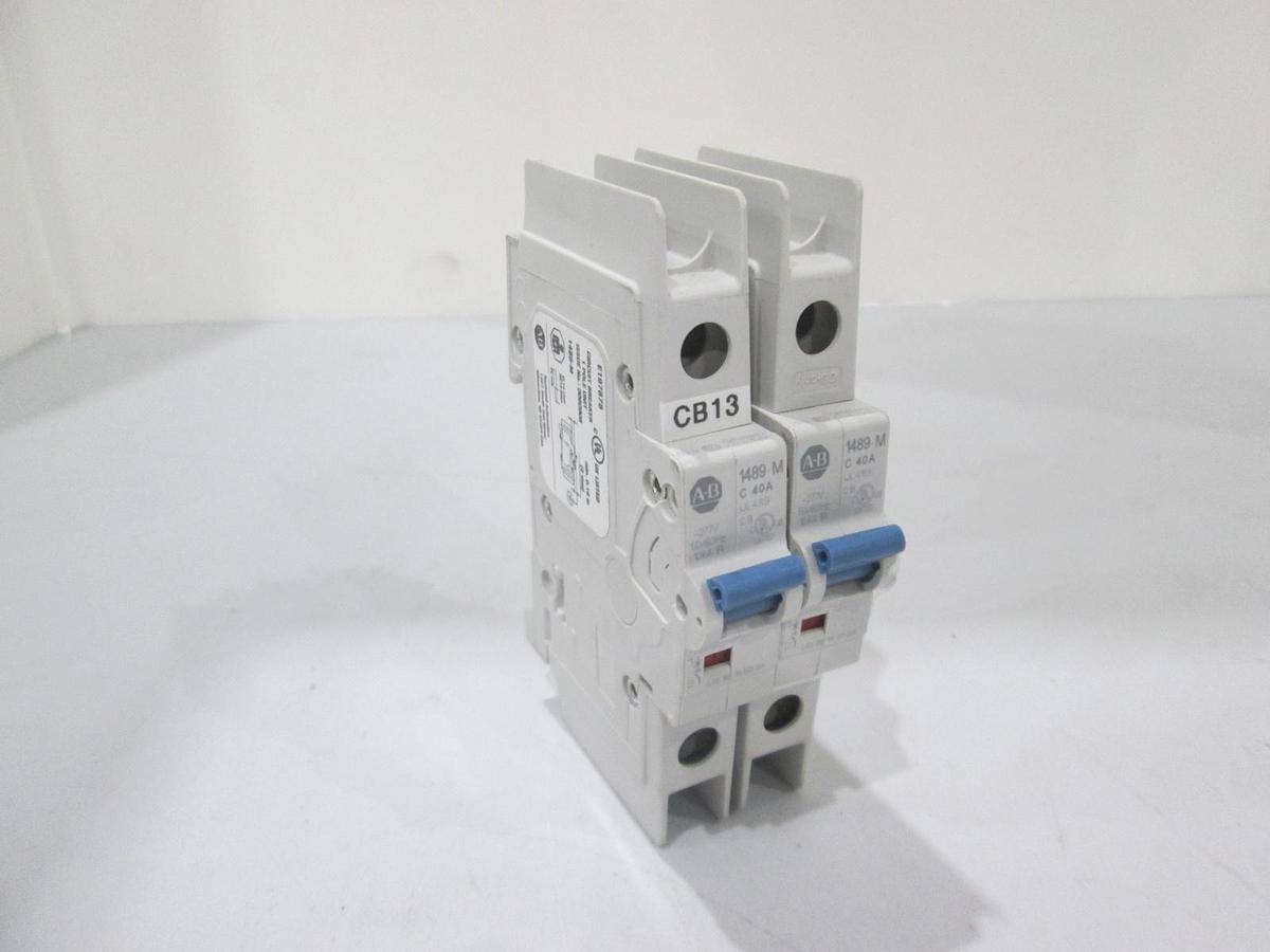Allen Bradley, 1489-M1C400, Circuit Breaker, Single Pole, 40A, NWOB, Lot of 2
