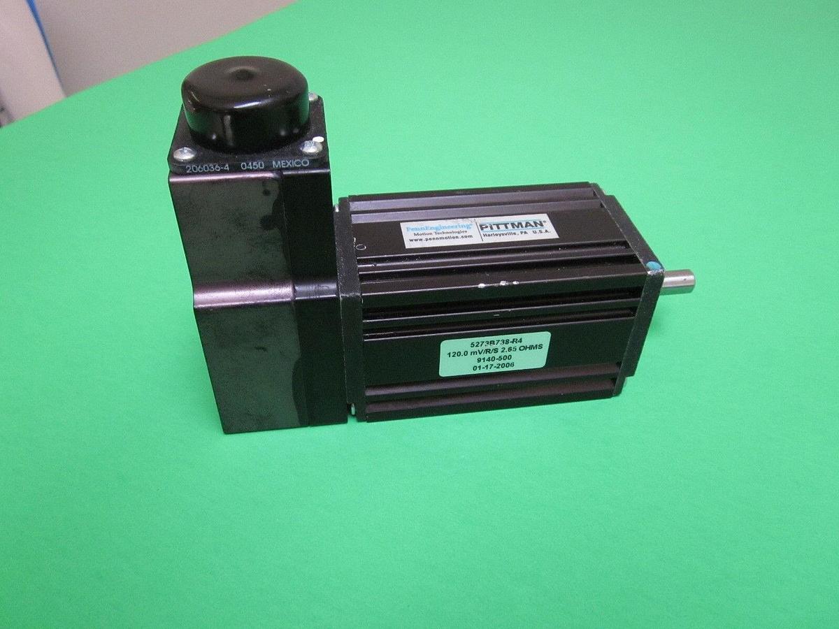 Used Pittman 5273B738-R4 Servo Motor 120.0 mV/R/S 2.65 Ohms, Used