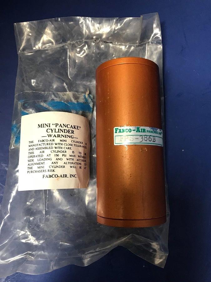 Fabco-Air FPS-386B Mini Pancake Pneumatic Cylinder, New