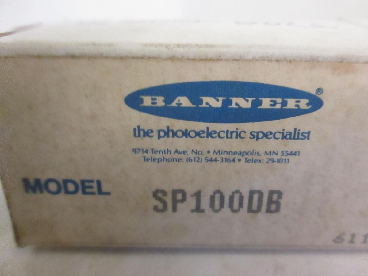 Used Banner SP100DB Remote Diffuse Sensor, NIB