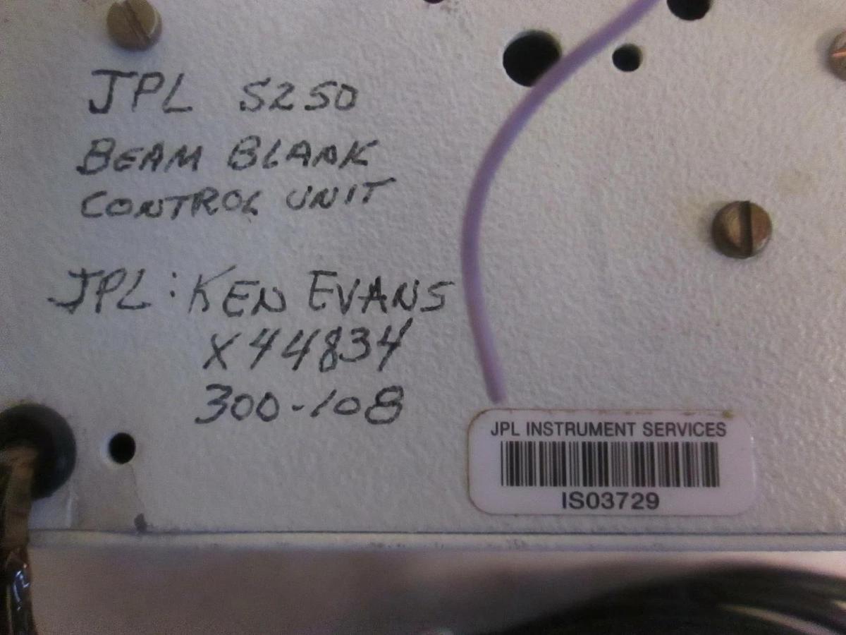 Used JPL S250, Beam Blank Control Unit, Used