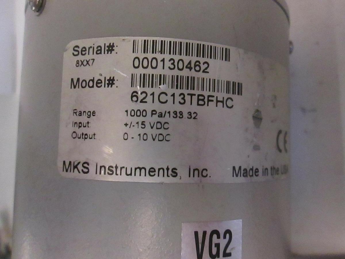 Used MKS 621C13TBFHC Remote Transducer, 1000 Pa/133.32, Used