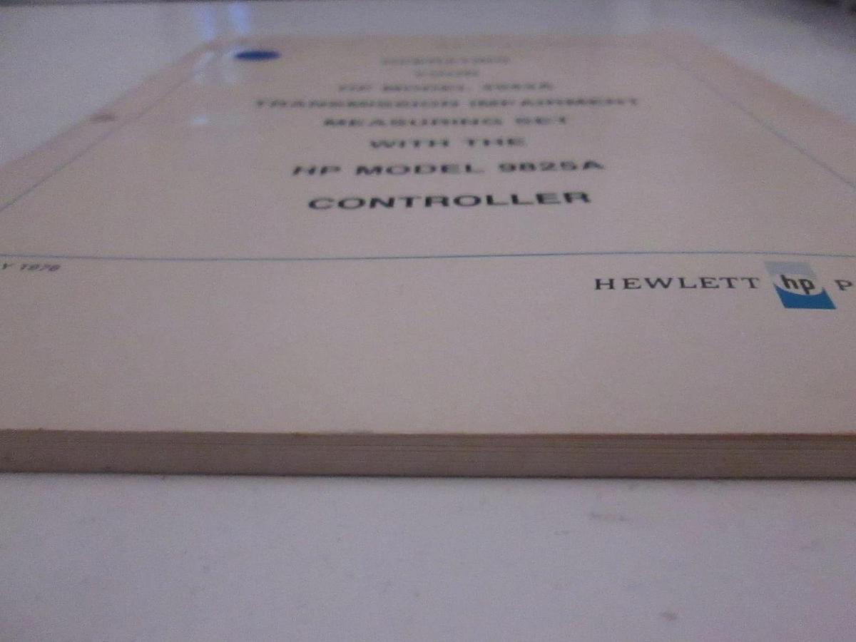 Used HP Model 4943A Measuring Set with Model 9825A Controller Operating Note, Used