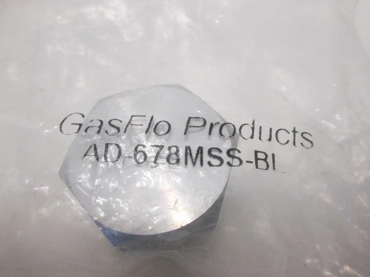 GasFlo Products, AD-678MSS-BL, Male Blank Plug, New