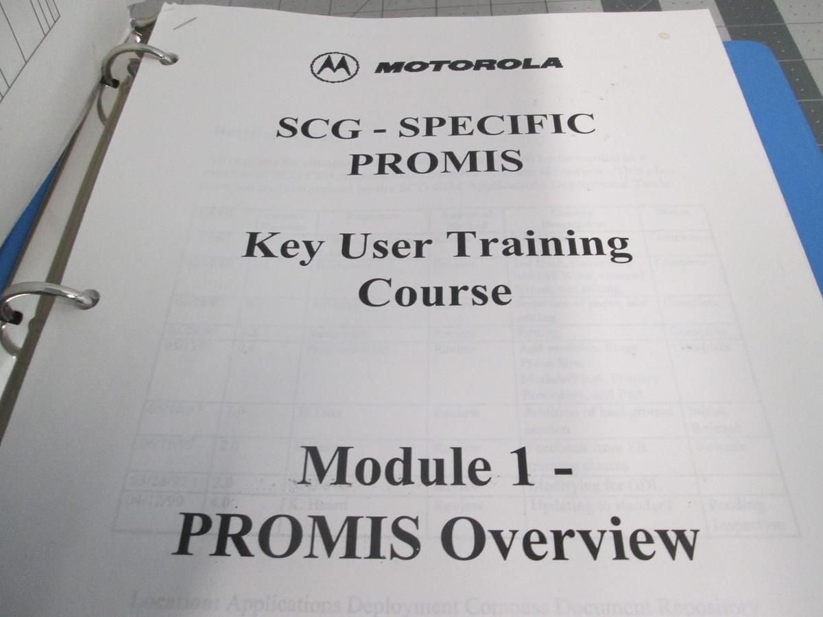 Used Promis, SCG, Key User Training Course, Module 1, Used