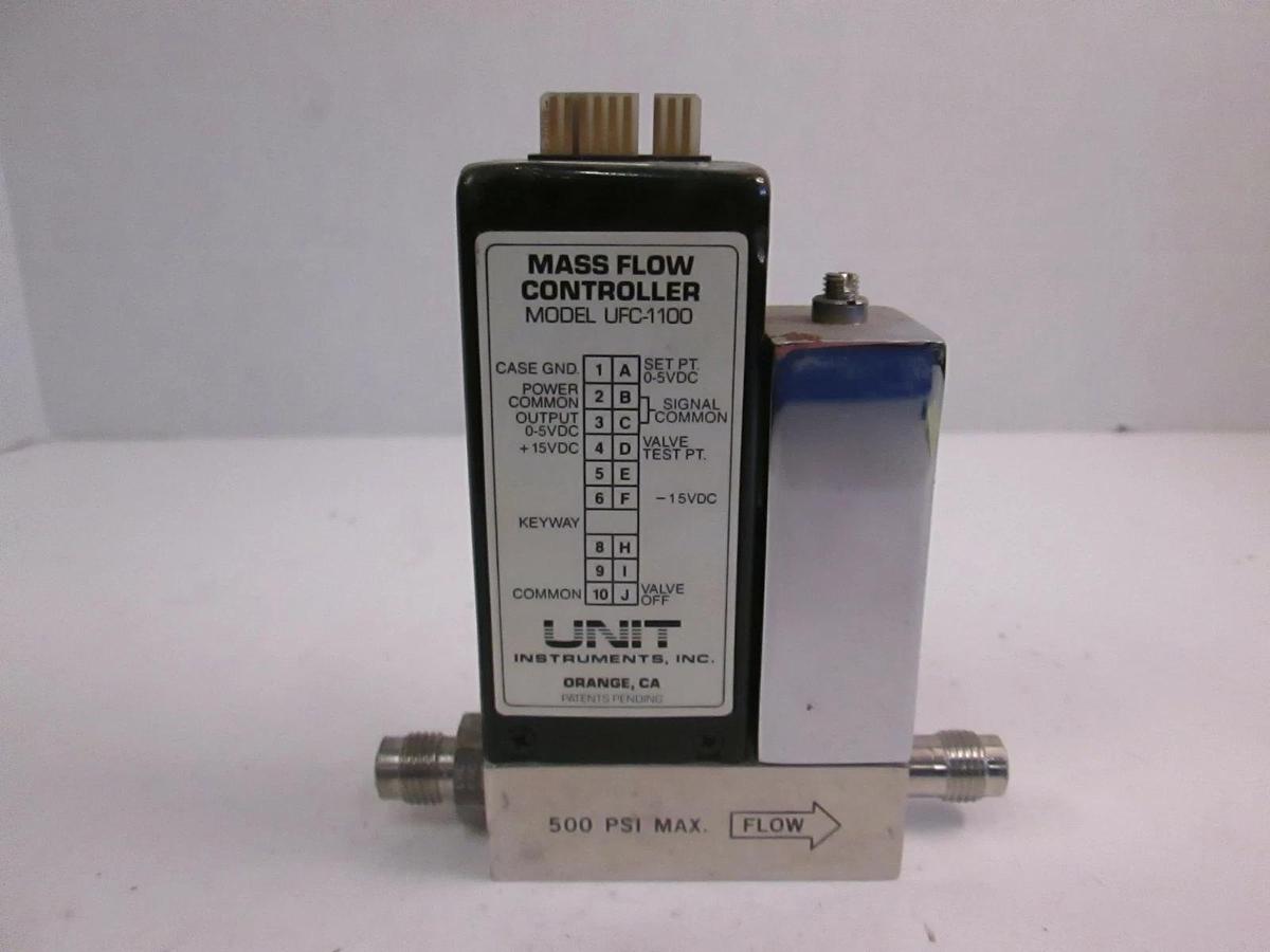 Used Unit UFC-1100 Mass Flow Controller, O2, 200 SCCM, Used