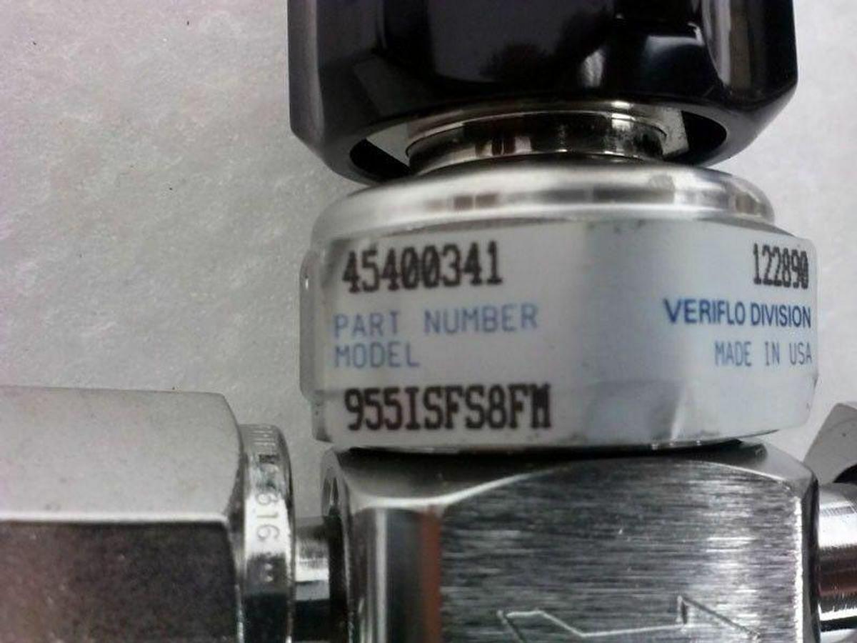 Used High Purity Gas Stick Assy, Veriflo SQ Regulator, 955I Valves & Gauge,