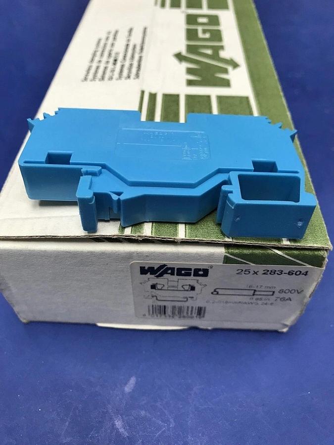 Used Wago 283-604 Terminal Block, 800V 16mm2 Box of 10