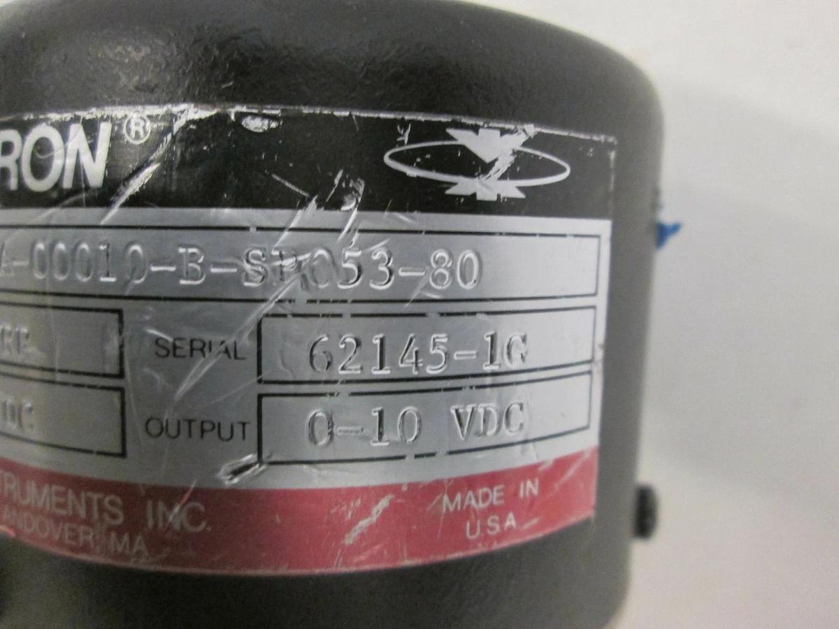Used MKS, 10 Torr Baratron Pressure Transducer, 122AA-00010-B-SPO53-80, Used