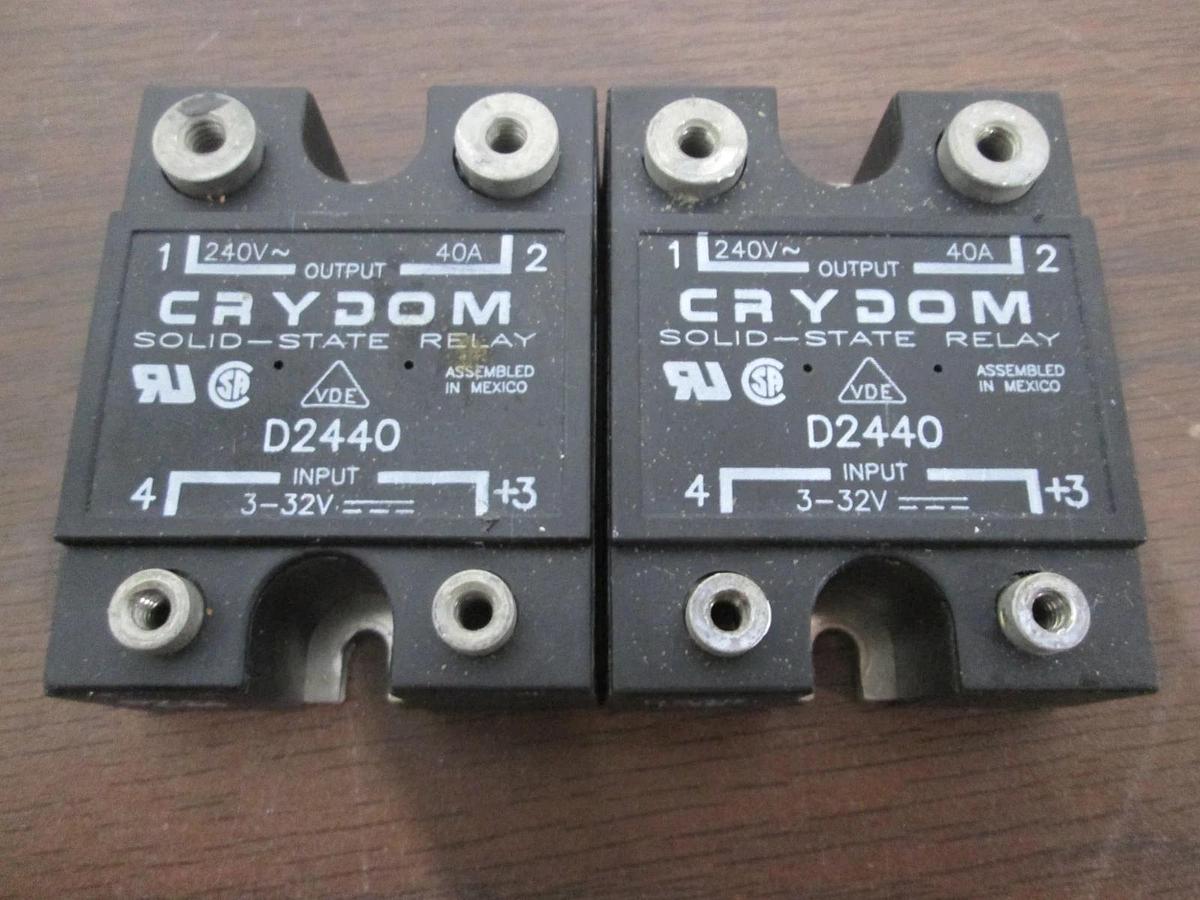 Used Crydom, D2440, Solid State Relay, Used, Lot of 2