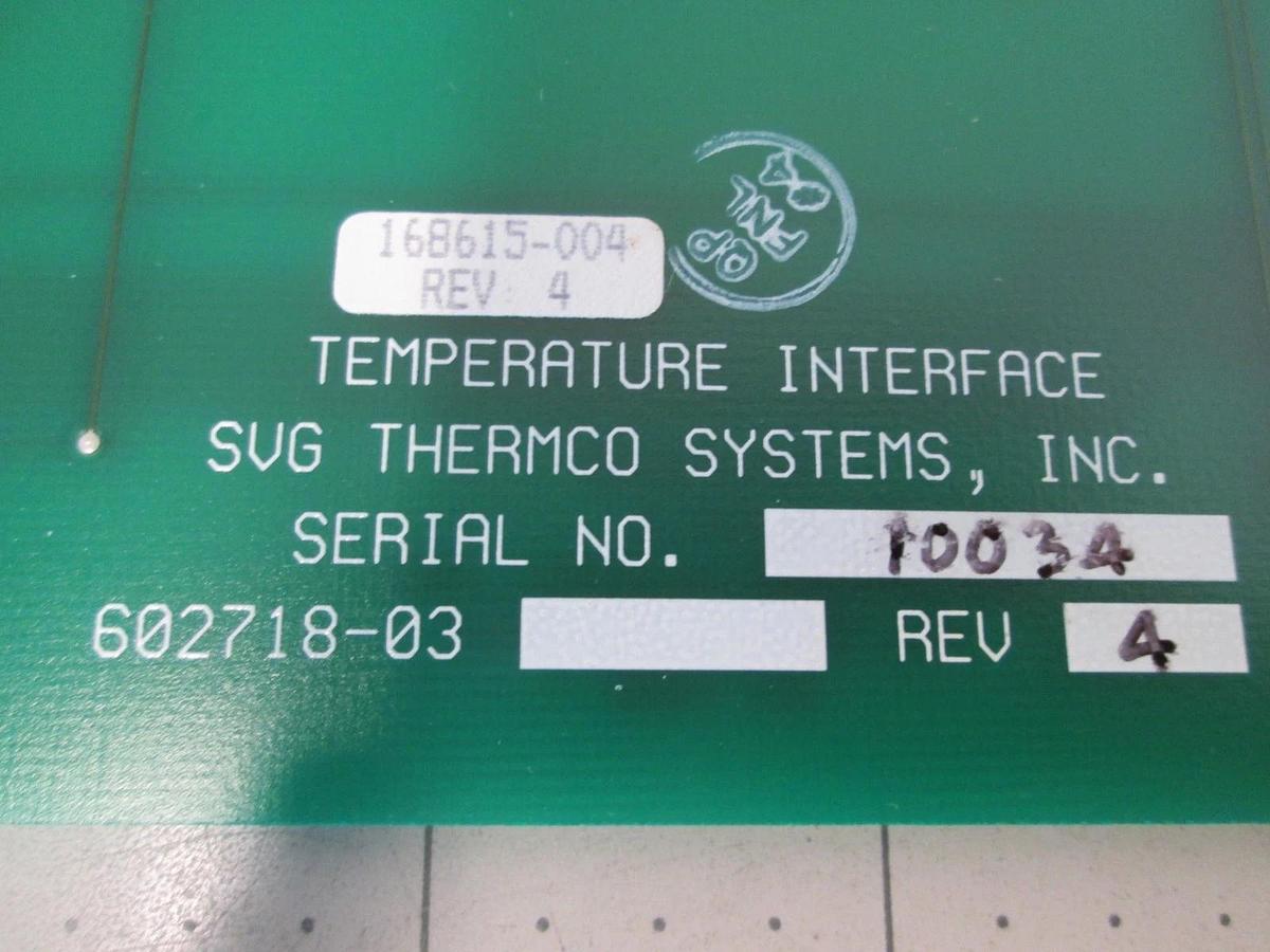 SPT Micro, 168615-004, 602718-03, Temperature I/F CVD, PCB Assy, New