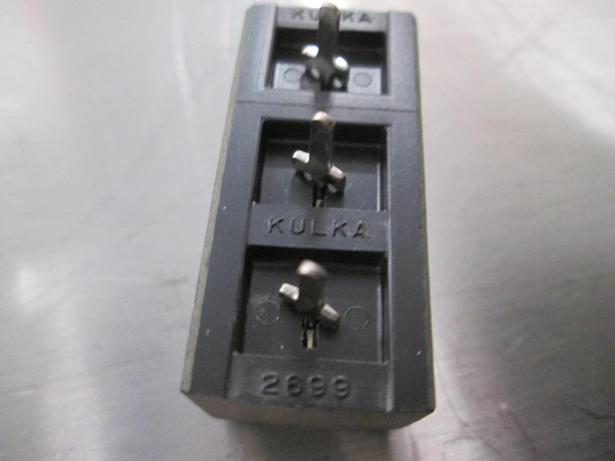 Kulka, 2699, 3 Position Single Row Terminal Barrier, 119-7080, New, Lot of 25